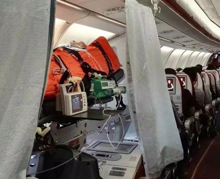 北安市跨国医疗包机、航空担架